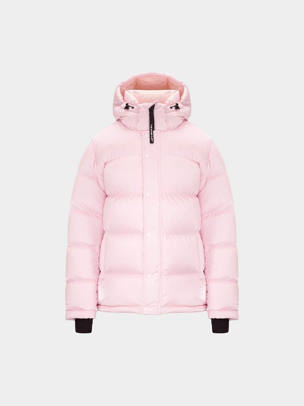 Aritzia Light Pink Quilted Hooded Puffer Jacket